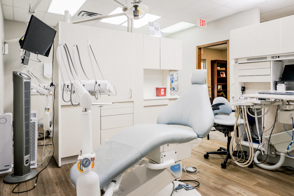 A quiet, empty treatment room