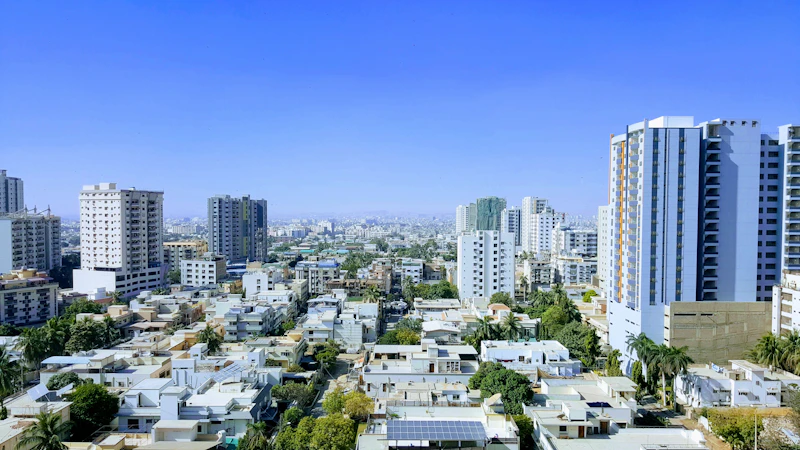 Residential towers in Karachi