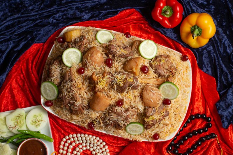 A biryani platter